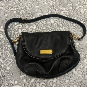 Marc Jacobs Natasha Black Leather Shoulder Bag Handbag